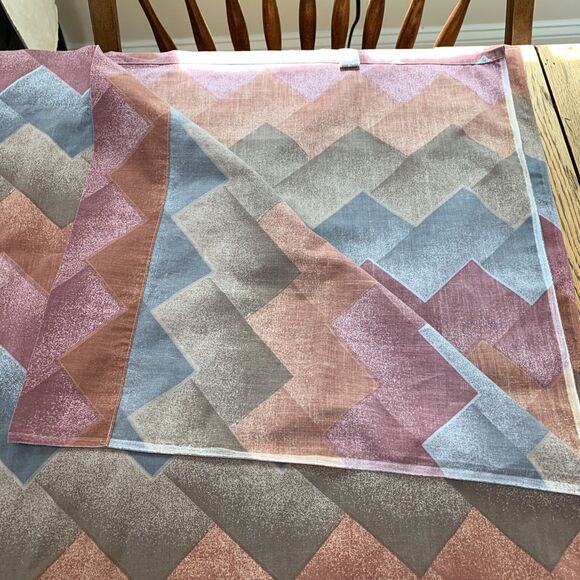 VTG 80s TWIN Flat Sheet Pillowcases Lady Pepperell Westpoint Southwestern Mesa - Picture 10 of 16